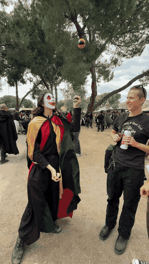 Juggling incident in progress